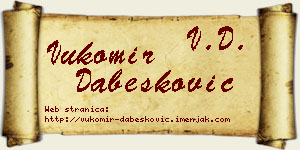 Vukomir Dabesković vizit kartica